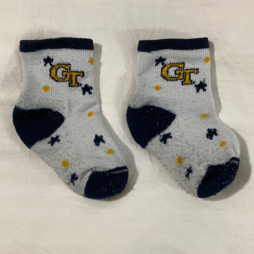 Georgia Tech toddler socks